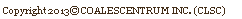 Text Box: Copyright 2013© COALESCENTRUM INC. (CLSC) 