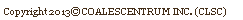 Text Box: Copyright 2013© COALESCENTRUM INC. (CLSC) 