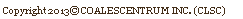 Text Box: Copyright 2013© COALESCENTRUM INC. (CLSC) 